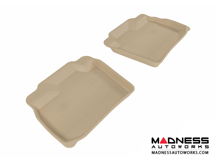 Nissan Leaf Floor Mats (Set of 2) - Rear - Tan by 3D MAXpider